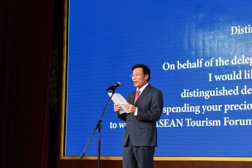  Bộ trưởng Bộ VHTTDL Nguyễn Ngọc Thiện phát biểu tại chương trình